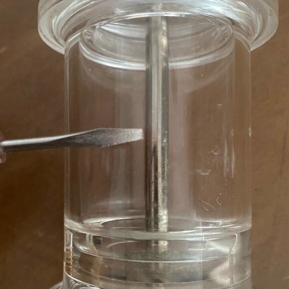 Peugeot France Salt Pepper Mill 5” Clear Lucite Acrylic Grinder MCM Modern Retro - Picture 6 of 8